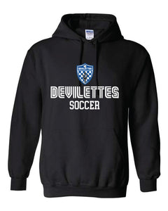 Devilettes Soccer Black Hoodie 2025