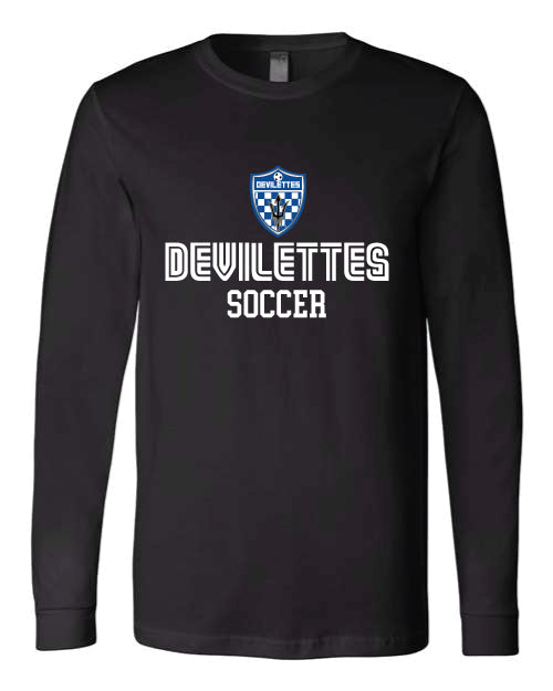 Devilettes Soccer Black Long Sleeve t-shirt 2025