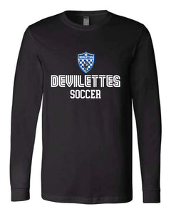 Devilettes Soccer Black Long Sleeve t-shirt 2025