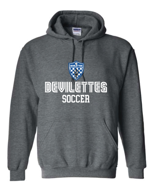 Devilettes Soccer Dark Heather Grey Hoodie 2025