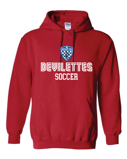 Devilettes Soccer Red Hoodie 2025