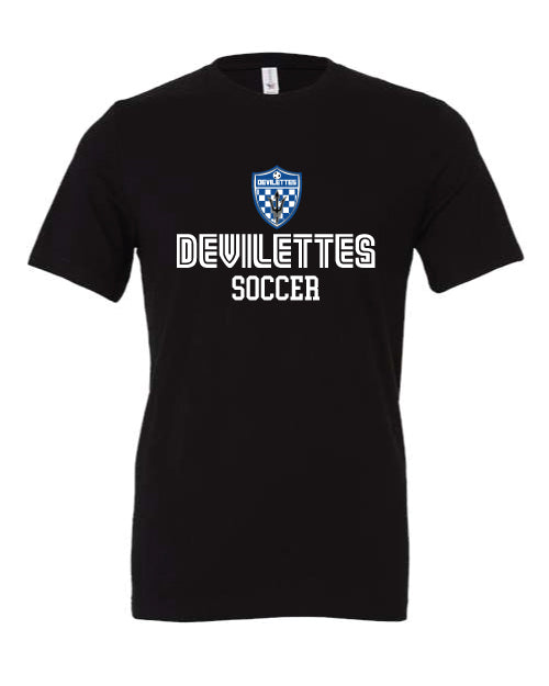 Devilettes Soccer Black T-shirt 2025